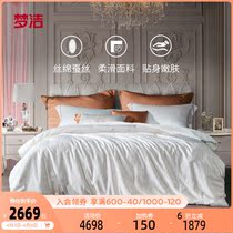 Dream home spun silk quilt with mulberry silk quilted by spring and autumn quilted by core filament cotton double palace cocoon silk cotton quilt