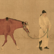 Ren Ren sent Yu Tu Yuan Dynasty Chinese painting Ma Gu painting figure authentic copy Original large HD decorative painting heart copy
