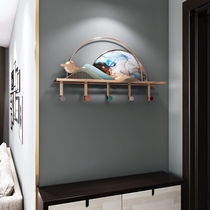 Nordic Style Creative Door Rear Cloak Hook Hitch-Off Shelf Brief Personality Hanging Clothing Hook Metal Light Lavish Hook