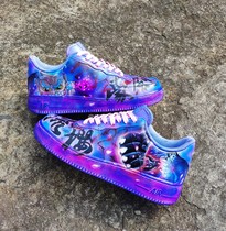 (Custom appreciation)AF1 sneakers custom flow sakura One piece Luffy Es Solonka two graffiti hand painted