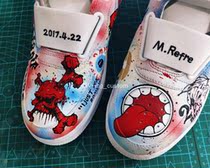 (Custom appreciation)AF1 sneakers custom functional wind deconstruction magnetic buckle West Coast hip-hop rap street graffiti