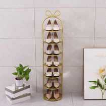 Shoe Rack Small Narrow Doorway Minimalist Shoes Shelf Home Indoor Nice Looking Dorm Bedroom Net Red Anti-Dust Shoes Cabinet Small Shoe Rack