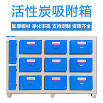  Small activated carbon exhaust gas treatment exhaust adsorption box Environmental protection odor dry paint mist filter Industrial purifier