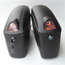 Motorcycle side box with light k8 hanging box Prince car side box rear tail box electric motorcycle on both sides toolbox with bracket