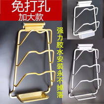 Cutting board punch rack with space aluminum pot cover cutting board kitchen water tray rack free of multi-function Wall
