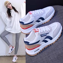 Pull back womens shoes 2021 spring and autumn new breathable Forrest gump shoes female student casual mesh daddy sneakers summer