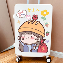 Cartoon cute luggage stickers Net Red hit workers suitcase notebook trolley case decoration stickers waterproof
