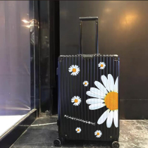 Qian Zhilong GD same small Daisy sticker literary suitcase sticker big whole suitcase trolley case sticker tide