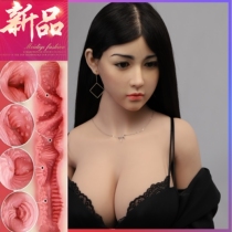 Simulation punch solid silicone inflatable doll surnamed male real version non-inflatable doll with pubic hair woman old mature woman