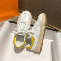 A D Hepburn ~ easy to wear Tide fan ~ leather thick bottom Gump XIE female thin white retro plate XIE