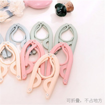 Multifunctional travel folding hanger storage rack portable travel artifact travel artifact home clothing hanging folding