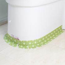 Creative Electrostatic Toilet Base Anti-Fouling Surround with Decorative Sticker Shelter Bar Skirting Wall Corner Trim Strip