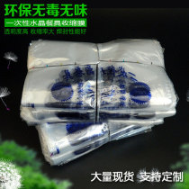Disposable crystal tableware packaging bag pof heat shrinkable film shrink film ps disinfection tableware packaging bag plastic bag