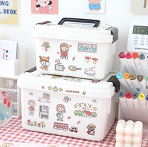 Nail art toolbox storage box art toolbox multifunctional household hardware toolbox plastic large portable