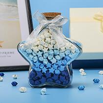 Cork loaded origami star five-pointed star glass jar bottle lucky star bottle wishing bottle 520 stars