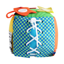 Multifunctional small cloth ball exercise finger life block simulation fabric building block zipper shoelace daily practice self-care