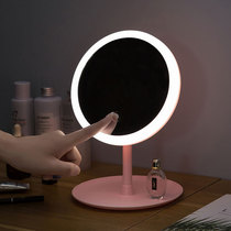 Desktop folding portable beauty mirror Desktop makeup mirror Small mirror Dormitory students carry lights makeup led