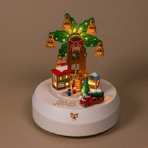 Jeancard Taiwan Music Box Christmas Market Ferris Wheel Night Light Home Spin Girl Heart Gift Male