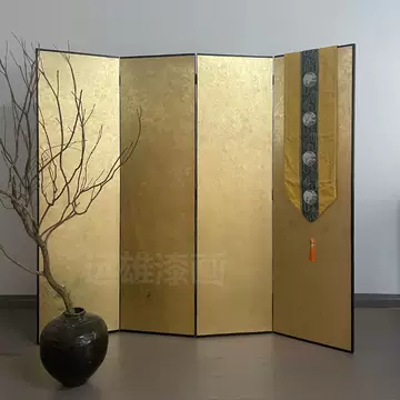 金箔屏风四扇-金箔屏风四扇促销价格、金箔屏风四扇品牌- 淘宝