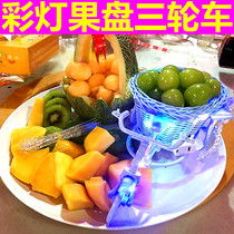 Banquet fruit plate lantern round tricycle rattan craft basket simulation flower bicycle decoration props home furnishings