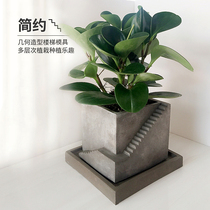 Cement flowerpot silicone mould plaster mould succulent plant staircase DIY large flowerpot mould