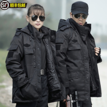 Military cotton coat cold storage thickened military memes Northeastern large cotton padded jacket cotton coat for training and defense winter wear for winter