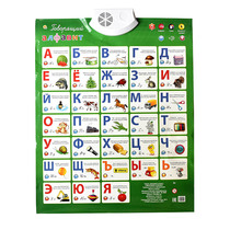 Foreign trade tail single Russian voice wall chart Russian early education products wall chart Aliexpress explosion-proof