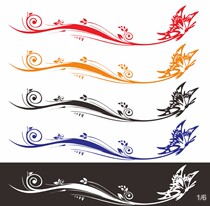 Reflective butterfly body sticker Butterfly love flower electric car sticker Personality scratch sticker Scar scratch sticker Lamp eyebrow sticker