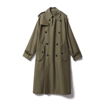 Rongmei (FY1216093) Japan imported poplin fabric waterproof windproof trend classic long windbreaker