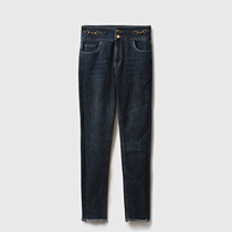 (KZ0830949) thick warm and velvet thick jeans winter high waist slim pants