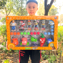 Genuine Plant Battle Zombie Pea Shooter Giant Zombie Corpse Ejection Soft Glue Childrens Toy Full Set Boy Doll