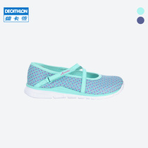 Decathlon childrens sports shoes summer breathable princess single shoes Big childrens shoes Girls  shoes Parent-child shoes Mother-daughter KIDS