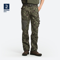 Dickom Pants Mens Outdoor Straight Drum Long Pants Mountaineering Pants Camouflay Pants OVH