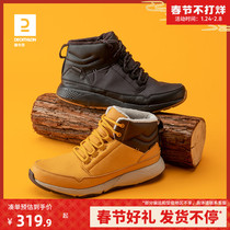 Decathlon sneakers men's 2021 fall winter new anti-splashing winter shoes casual shoes warm snow boots MSWC