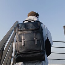 Brief FASHION HAN EDITION DOUBLE SHOULDER BAG STREET TIDE MALE CORTEX DOUBLE SHOULDER BAG OUTDOOR LEISURE BACKPACK STUDENT SCHOOL BAG TIDE
