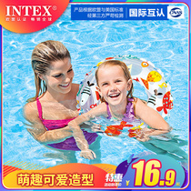 INTEX childrens swimming ring boys and girls baby swimming ring anti-rollover underarm circle childrens lying circle