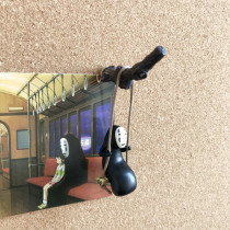 Cute face-less male swing pin I-shaped nail message cork board felt board photo wall decoration Cork nail