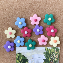 Set of 12 ins Hyuna flower Cork nail felt board photo wall decoration pushpin cork board Press nail