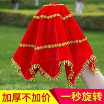 Square dance hand silk flower dance octagonal towel Northeast Jiaozhou Yangko two people turn a pair of Grade dance special handkerchief