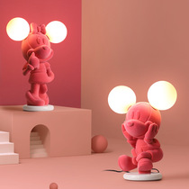 Girl childrens room cartoon lamp Micini decorative lamp bedside bedroom desk cute girl Pink Night Light
