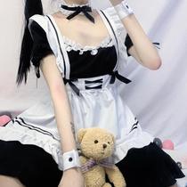 Maid costume cos cute student Girl big dress Lolita set two-dimensional clothing large daily taste