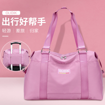 Short travel bag Cute Mesh Red sleeve Pull Rod Box Small light outgoing Travel Contained Carry-on Luggage Bag