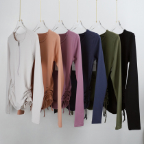 Half-zip fitness fitness jacket running breathable speed dry sports T-shirt red yoga suit