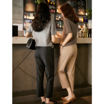 Laughs Culvert 100 Lapped Slim 90% Smoke Tubes Pants Tapered Pants Casual Pants Children Spring Autumn New KZ317410AG