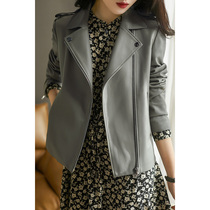 Yixiangpai autumn clothes 2021 new female skinny sheep motorcycle jacket jacket coat PYA460283AG