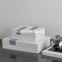Modern simple luxury living room storage box soft decoration home bedroom countertop jewelry box porch cabinet ornaments
