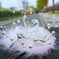 Crystal swan interior Ornament Pendulum goddess Car Perfume Car Decorative items Great all-upscale beautiful