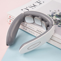Holiday gift cervical vertebra massager neck massage device neck vibration pulse shoulder neck hot compress physiotherapy neck neck protector