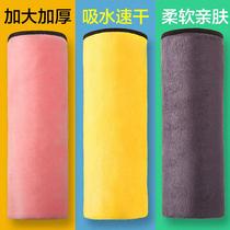 Pet quick-drying absorbent towel dog cat bath towel Teddy golden hair English short imitation deerskin pet supplies