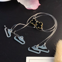 Summer invisible transparent shoulder strap seamless non-slip bra thin sexy non-lingerie bra strap off shoulder accessories